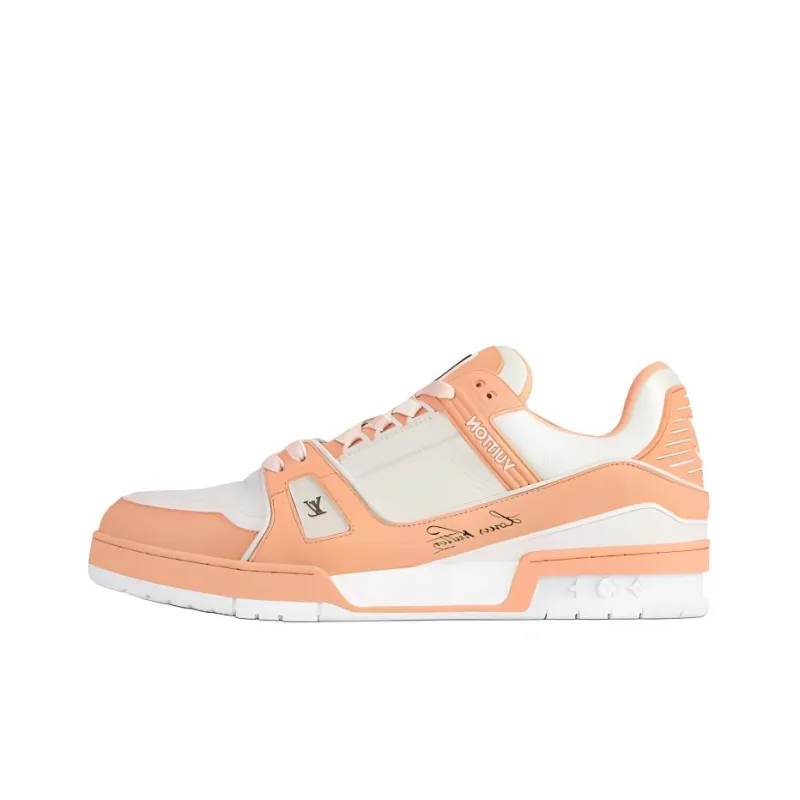 LOUIS VUITTON Trainer Skateboard Shoes Men's Orange-0