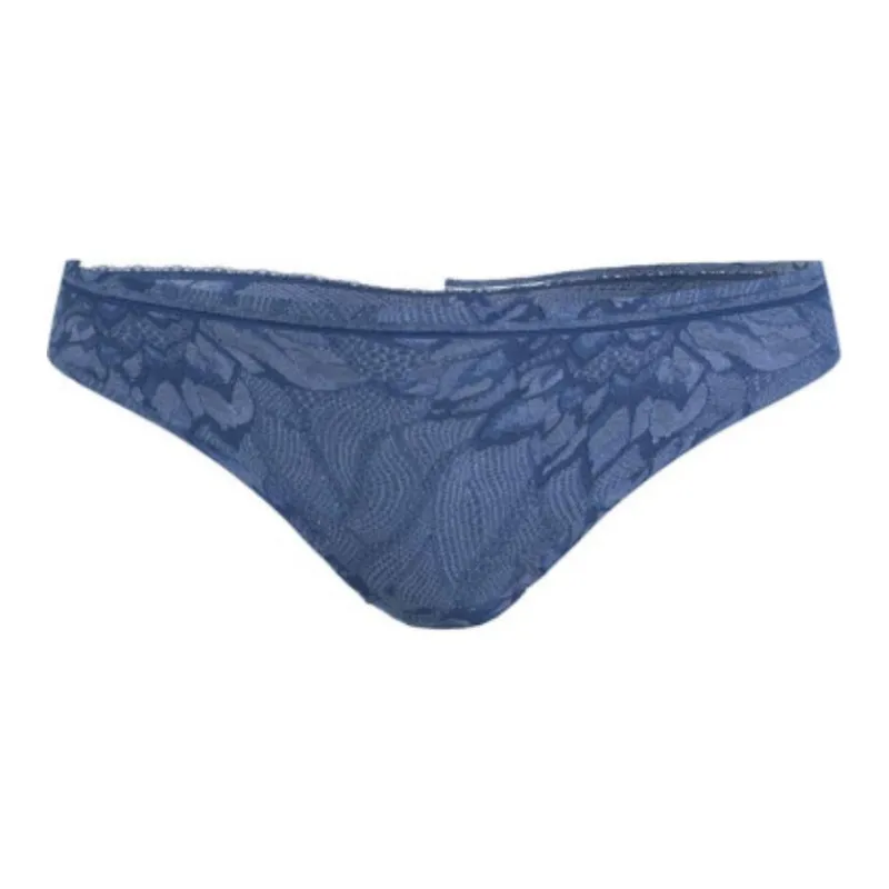 CK/Calvin Klein THONG Underpants Europe Version Women's 1 Pack Blue-0