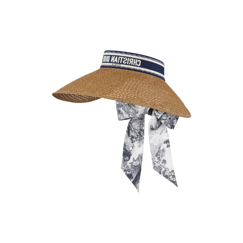 DIOR Paper Polyester Sun Protection Hats Unisex Multicolor-0
