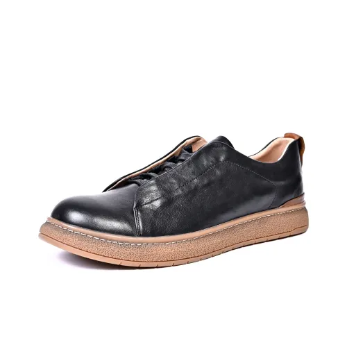 Brounvanm Slip Resistant Breathable Low Top Casual Shoes Men's