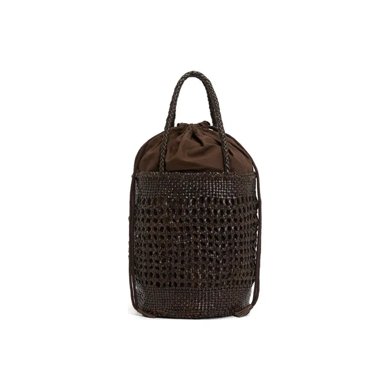 Dragon Diffusion Cow Leather Handbag Women's Brown-0