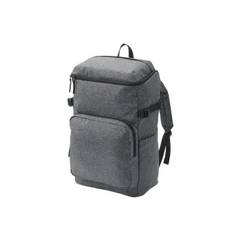 MUJI Polyester Backpack Unisex Gray/Navy Blue