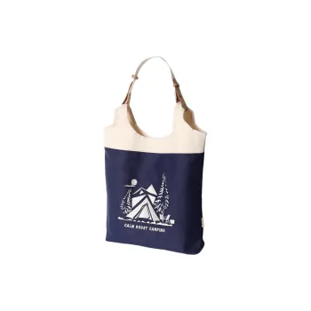 Playthings Cultural Creation Canvas Bag, Shoulder Bag Unisex Blue/White/Green