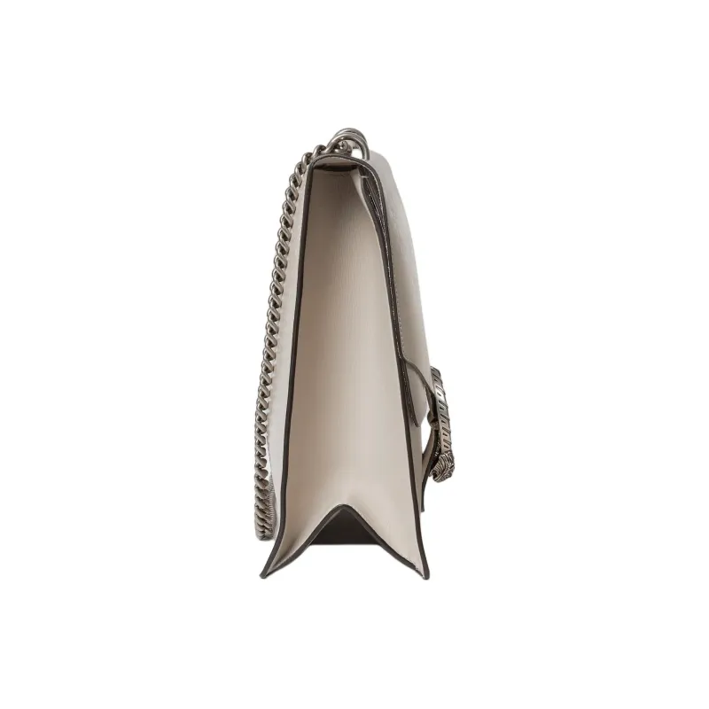 GUCCI Dionysus Patent Leather Crossbody Bag, Shoulder Bag Large Size Women's Light Gray-2