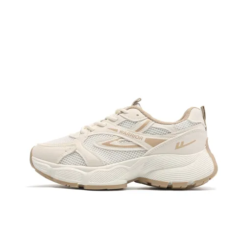 Warrior Thin Mesh Shoes Slip Resistant Breathable Lightweight Height Increasing Low Top Chunky Sneakers Women's