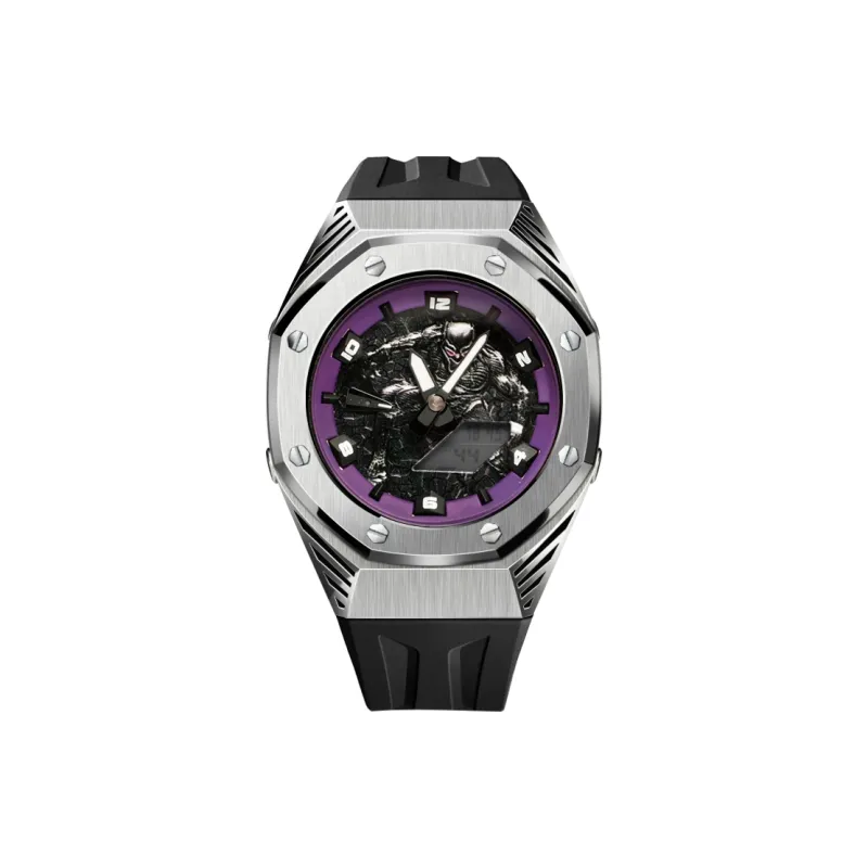 Keppot Compatible With Farm Oak GA 2100 GA 2110 GA B2100 GM 2100 Upgrade Black Panther Watch Cases Unisex-1