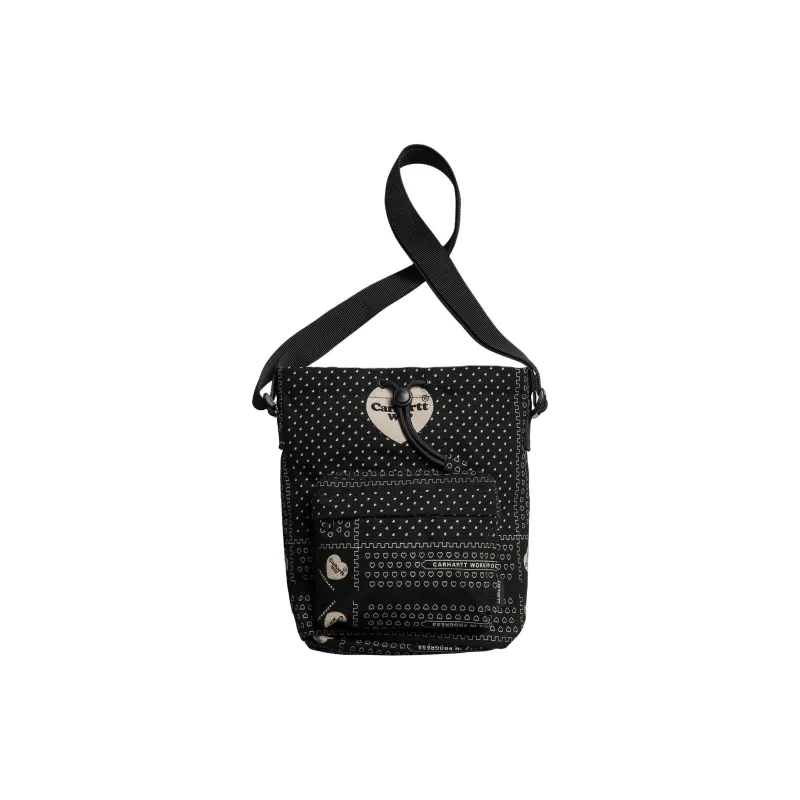 Carhartt WIP Cotton Canvas Shoulder Bag Canvas Bag Regular Men's Black-1