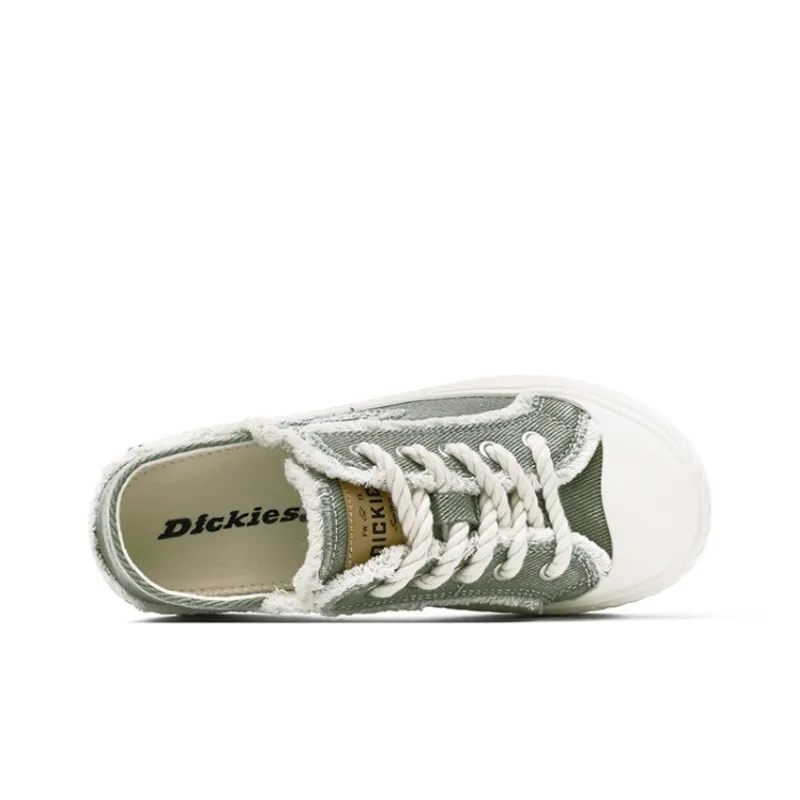 Dickies 100th Anniversary Slip Resistant Breathable Height Increasing Low Top Canvas Shoes Unisex Pink Green Chalk-2