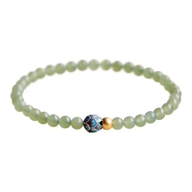 GOLDFISH ALLEY Bracelets Pale Greenish White Jade Women's-0