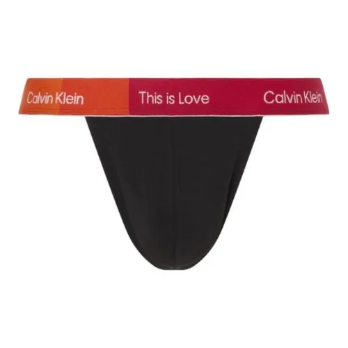 CK/Calvin Klein THONG Underpants Europe Version Men's 1 Pack Black