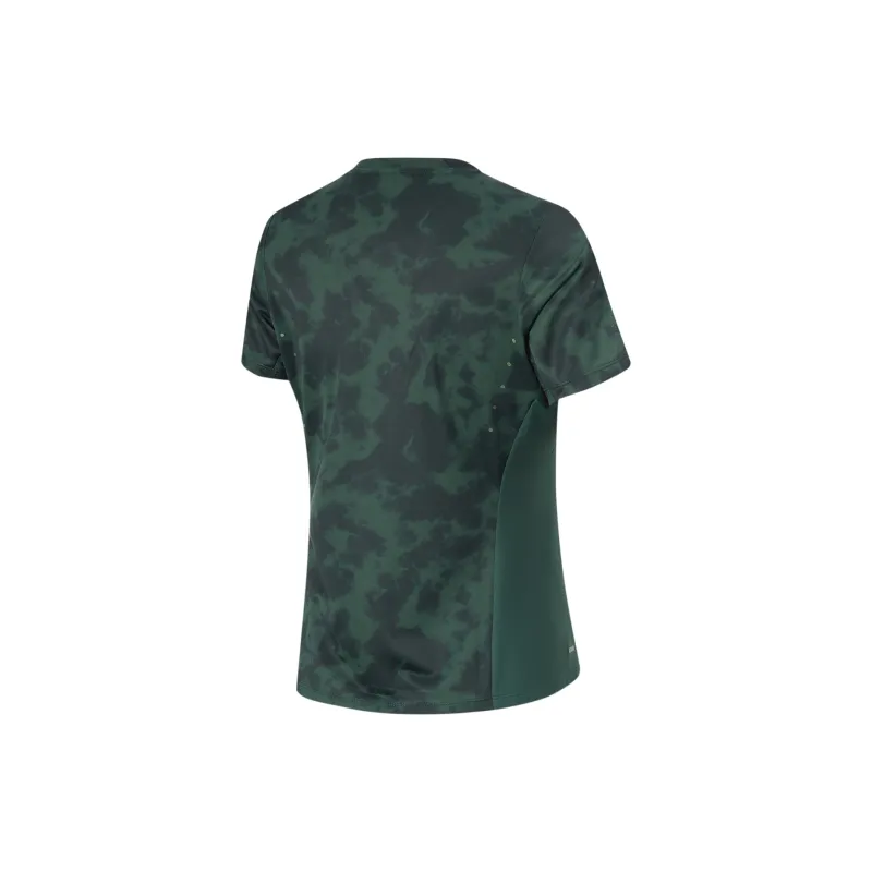 LiNing T-Shirt Women's Gothic Green Black All Over Print-1
