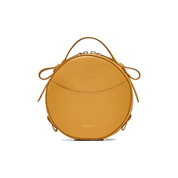 SENREVE Cow Leather Crossbody Bag, Handbag Small Size Women's Ginger Yellow