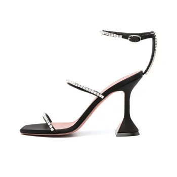AMINA MUADDI 95mm Gilda Glass Sandals