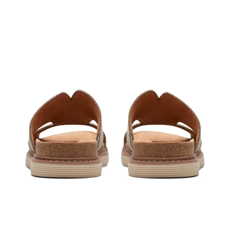 Clarks Slide Slippers Women's Stone Color-3
