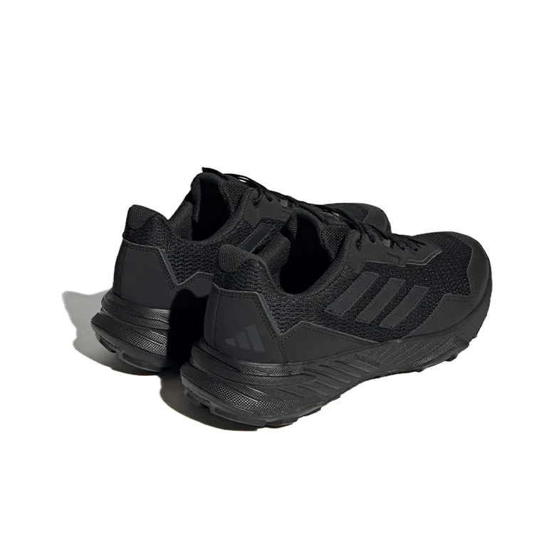 Adidas Tracefinder Trail Slip Resistant Low Top Casual Running Shoes Men's Black Gray-3