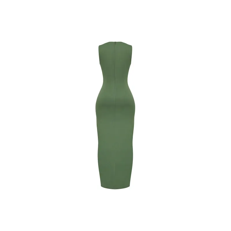 HOUSE OF CB FILOMENA Sleeveless Dress Women's OLIVE/Olive-1