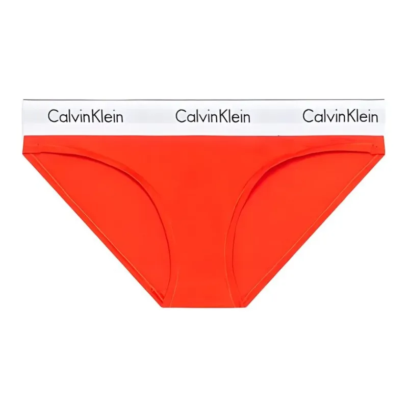 CK/Calvin Klein BIKINI Underpants Europe Version Women's 1 Pack Orange-0