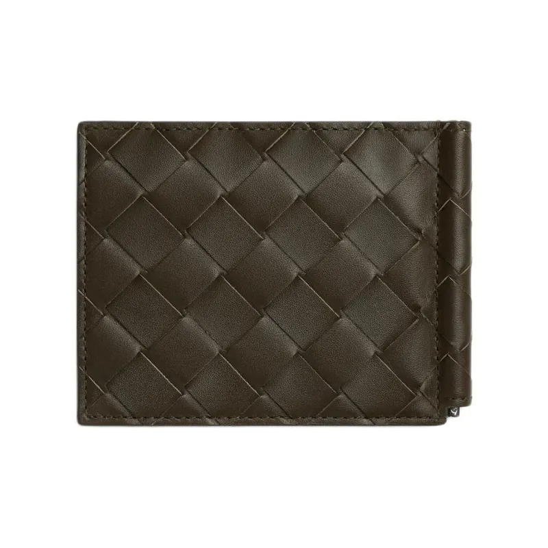 Bottega Veneta Calfskin Wallet Men's Brown & Light Brown-1