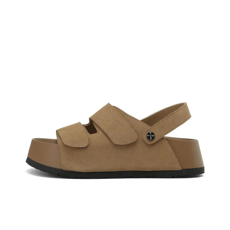 JOSINY Roman Sandals Women's Beige/Camel-0