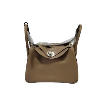 HERMES Lindy Evercolor Calfskin Handbag Shoulder Bag Women's D0 Beige Weimar Dog Beige