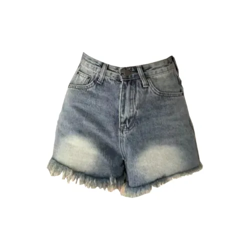 Concubine Zhu Denim Shorts Women's Vintage Blue