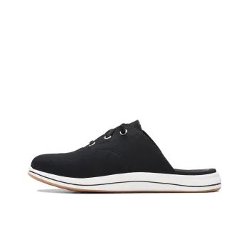 Clarks Rubber Sole Wrap-toe Slippers Women's Black