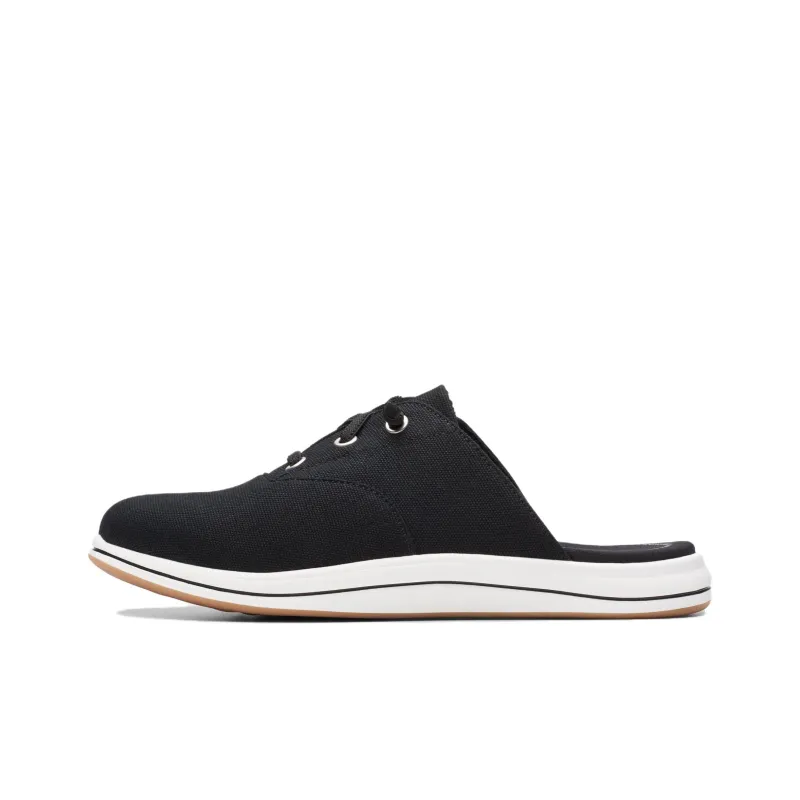 Clarks Rubber Sole Wrap-toe Slippers Women's Black-0