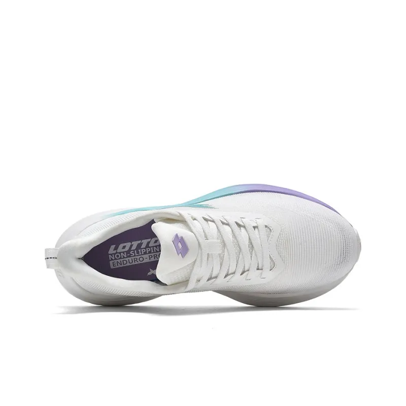 LOTTO Bai Ju 1.0 Cushioning Anti Slip Wear Resistant Breathability Low Top Running Shoes Women's White-4