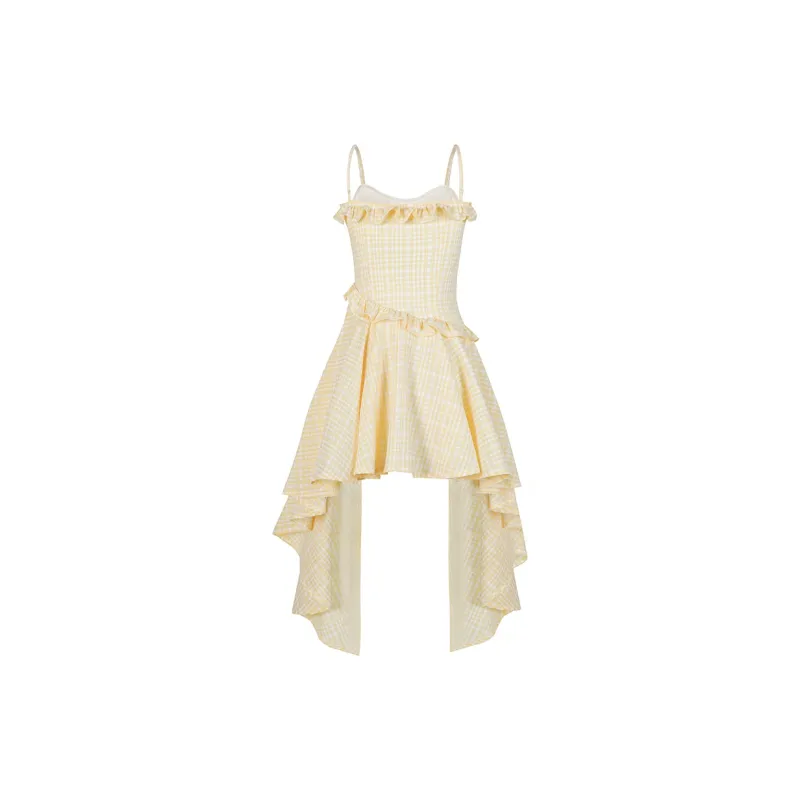 NTOT Slip Dresses Women's Yellow-1