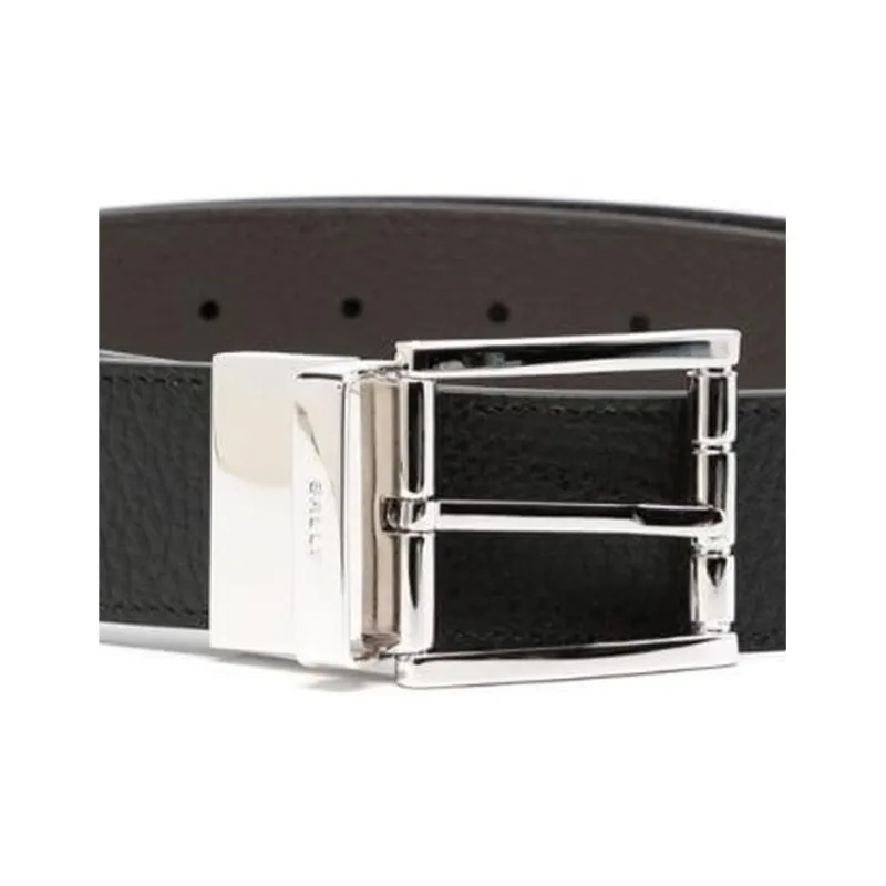 BALLY Logo Engraved Buckled Belt-2