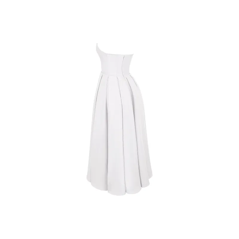 HOUSE OF CB AUDREY Sleeveless Dress Women's White/White-2
