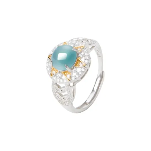Linguanying Ice Type Jadeite Rings Women's