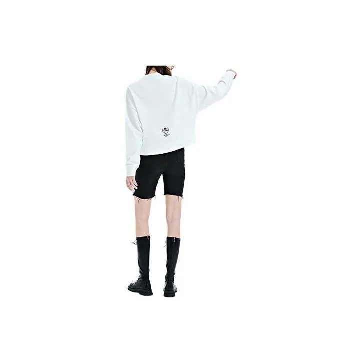 Kappa Sweatshirt Women's Korean White-1