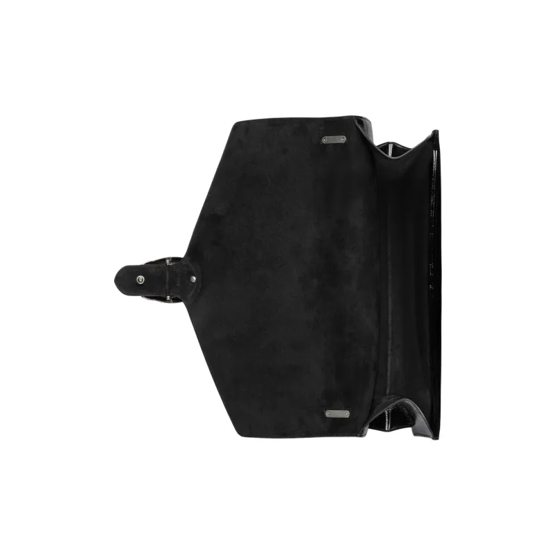 GUCCI Dionysus Patent Leather Crossbody Bag, Shoulder Bag Large Size Women's Black-6