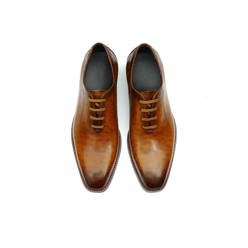 ASTON M.JAZZ Dress Shoes Men Low Top White/Brown-12