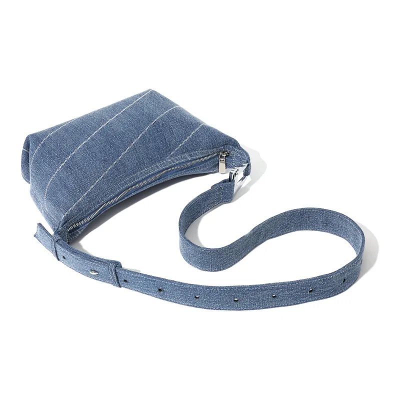 MASTER CANVAS Fabric Shoulder Bag Women's Blue/Black-3