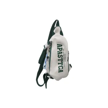 Alcohol Dragon Nylon Sling Bag Regular Unisex White Green/White Red/White Gray/Black