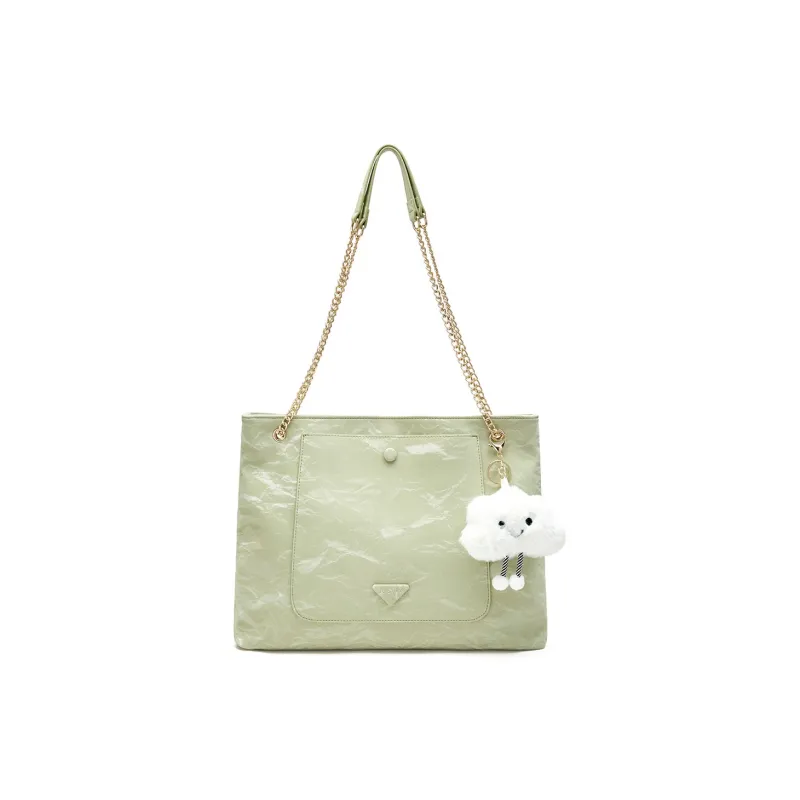 JOSINY PU Tote Bag, Shopping Bag, Shoulder Bag Women's Green/Dark Blue/Nude Pink-4
