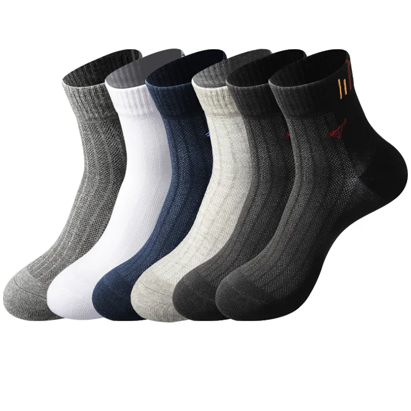 SEPTWOLVES Mid Calf Socks Men's 6 Pack Gift Box Set+Shopping Bag-0