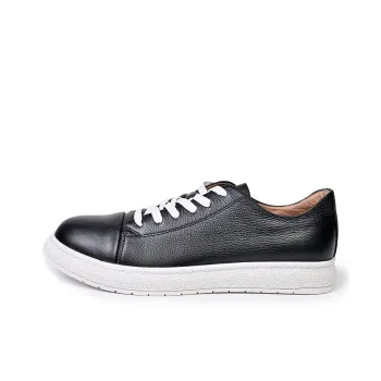 Brounvanm Anti-Slip Wear-Resistant Low-Top Skateboard Shoes Men's Black