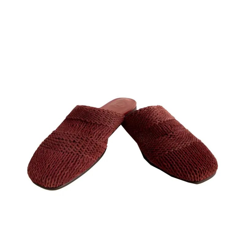 12 STOREEZ Woven Leather Mules Women's-2