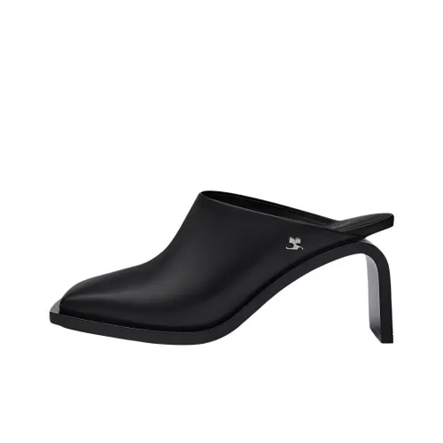 Courrèges Stream 75mm Leather Mules