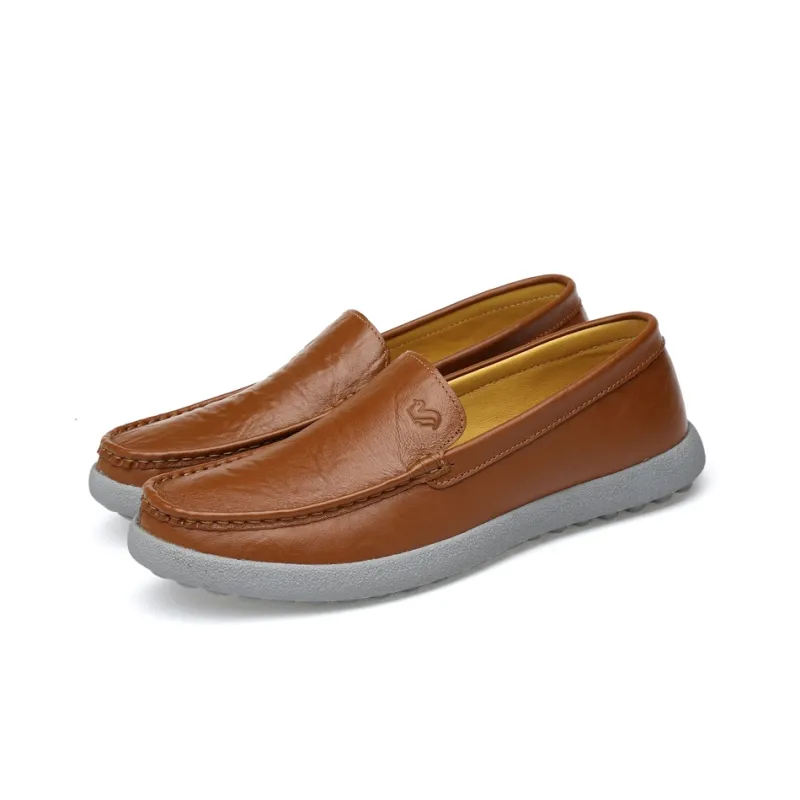 LAORENTOU Dress Shoes Men Low Top Dark Brown/Light Brown/Black/Blue-15