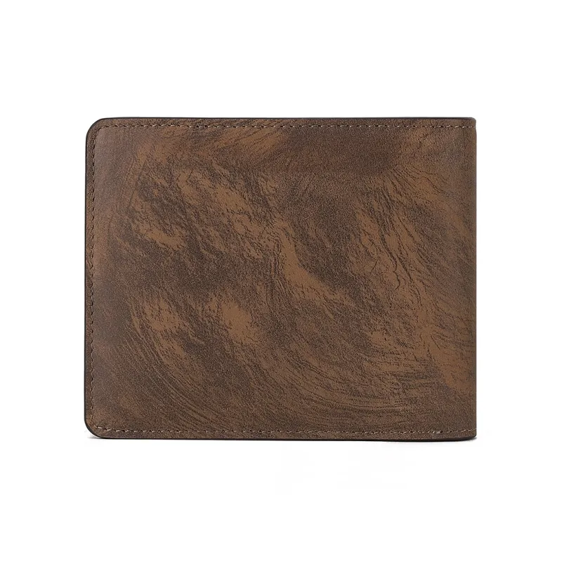 NAVIGARE Top Grain Cow Leather Wallet Money Clip Card Holder Men's Coffee-1