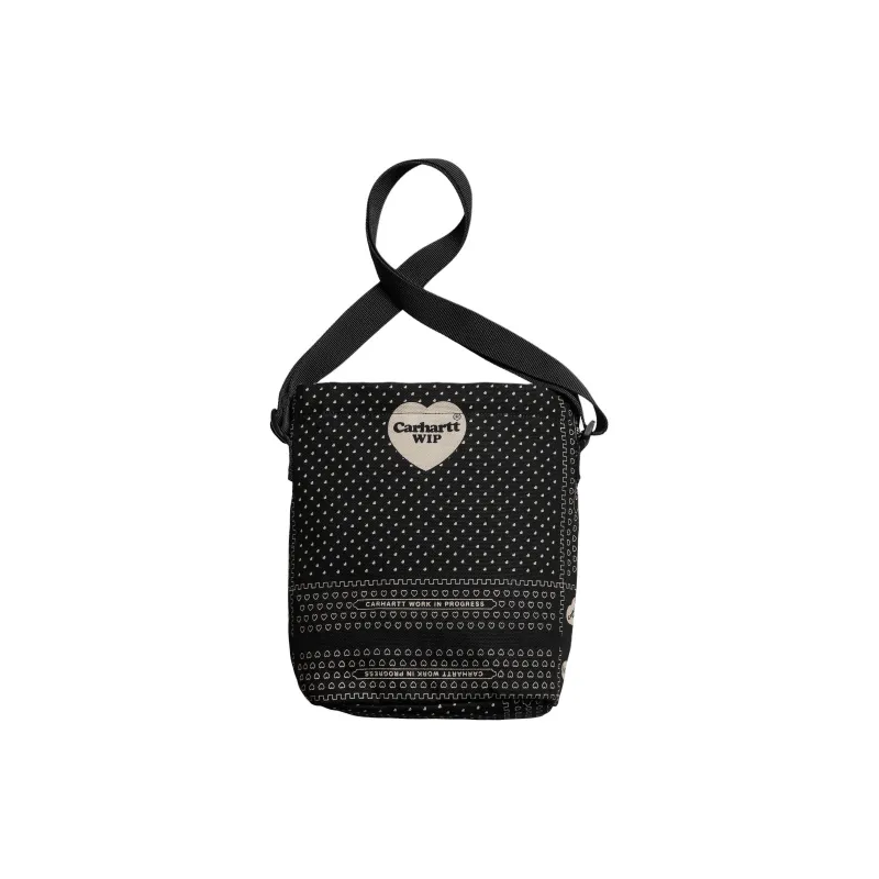 Carhartt WIP Cotton Canvas Shoulder Bag Canvas Bag Regular Men's Black-3