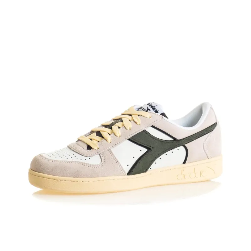 Diadora Cushioning Low Top Skateboard Shoes Men's White-1