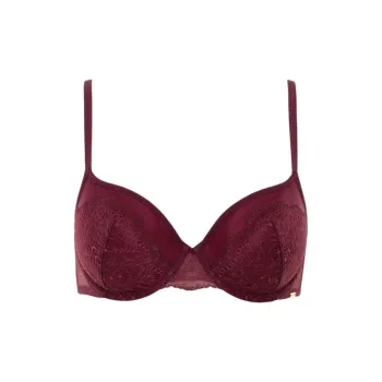 CK/Calvin Klein LIGHTLY LINED DEMI Bra Europe Version Women's Fuchsia