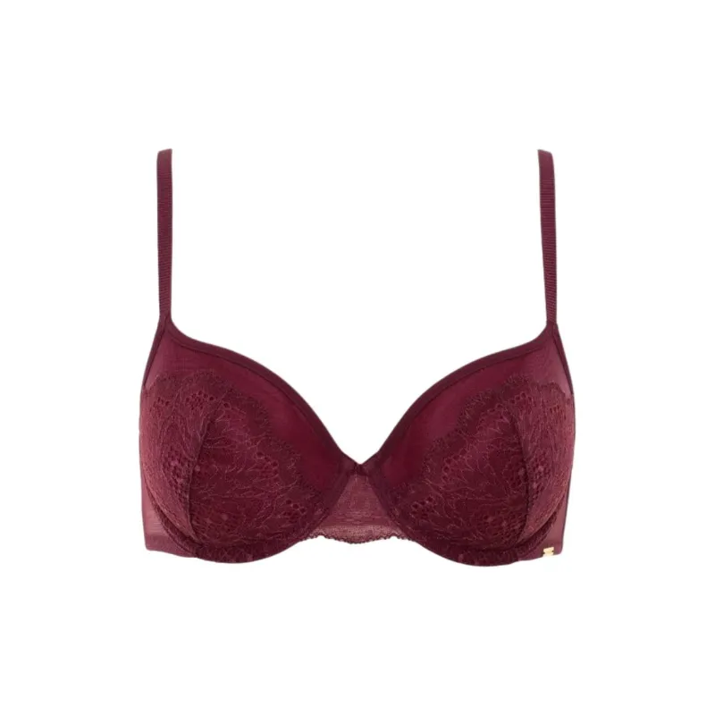 CK/Calvin Klein LIGHTLY LINED DEMI Bra Europe Version Women's Fuchsia-0