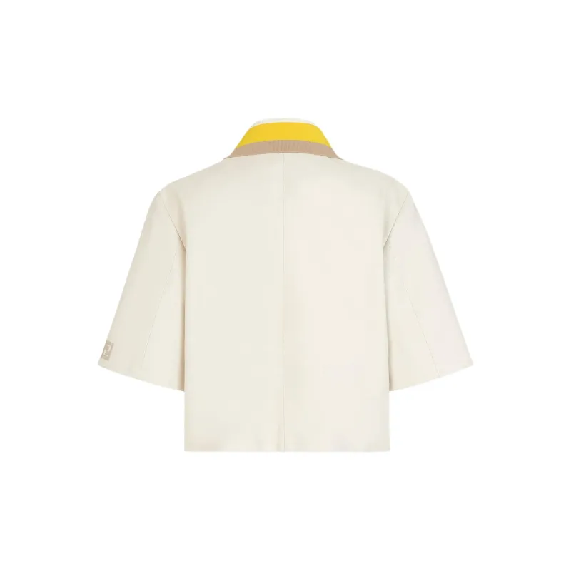 FENDI SS24 Jackets Coats Women's Beige-1