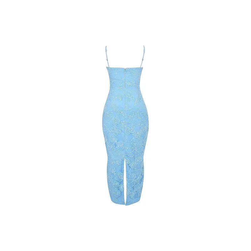 HOUSE OF CB EVA Slip Dresses Women's BLUE/Blue-1